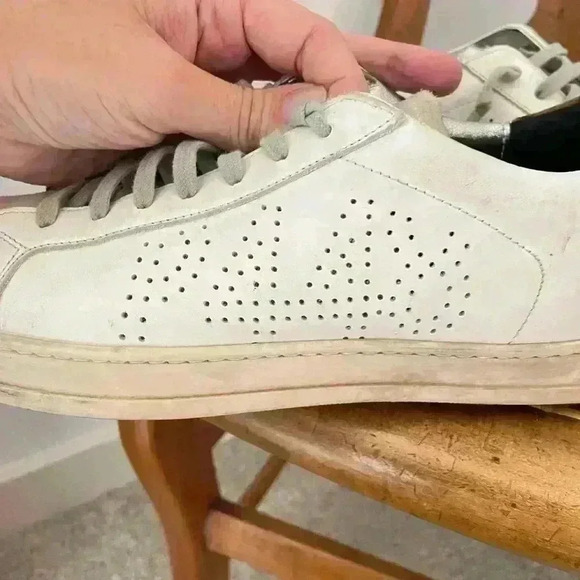 P448 SIZE 41 (9.5 US WOMEN) SNEAKER white with animal print - Picture 3 of 10